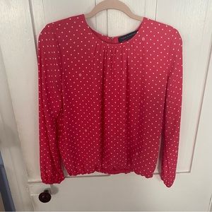 Tommy Hilfiger Pink Polka Dot Blouse